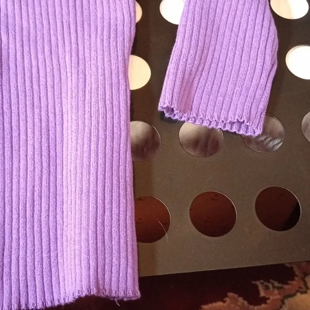 Chadwick large square neck women's sweater purple (Rox355)